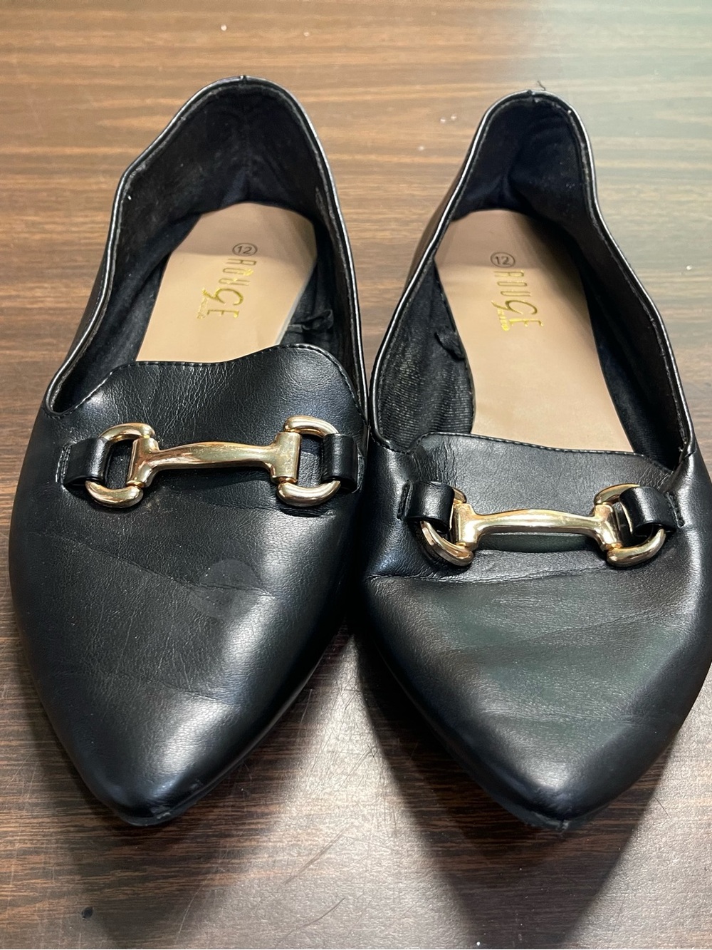 Black Flats Size 12
